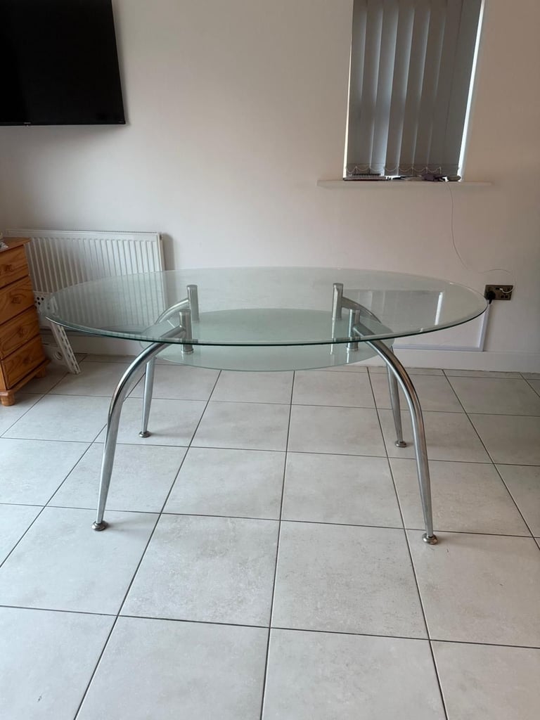 image for Glass Kitchen Dinning Table