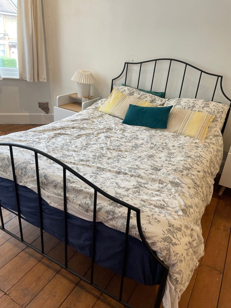 Black Metal Double Bed