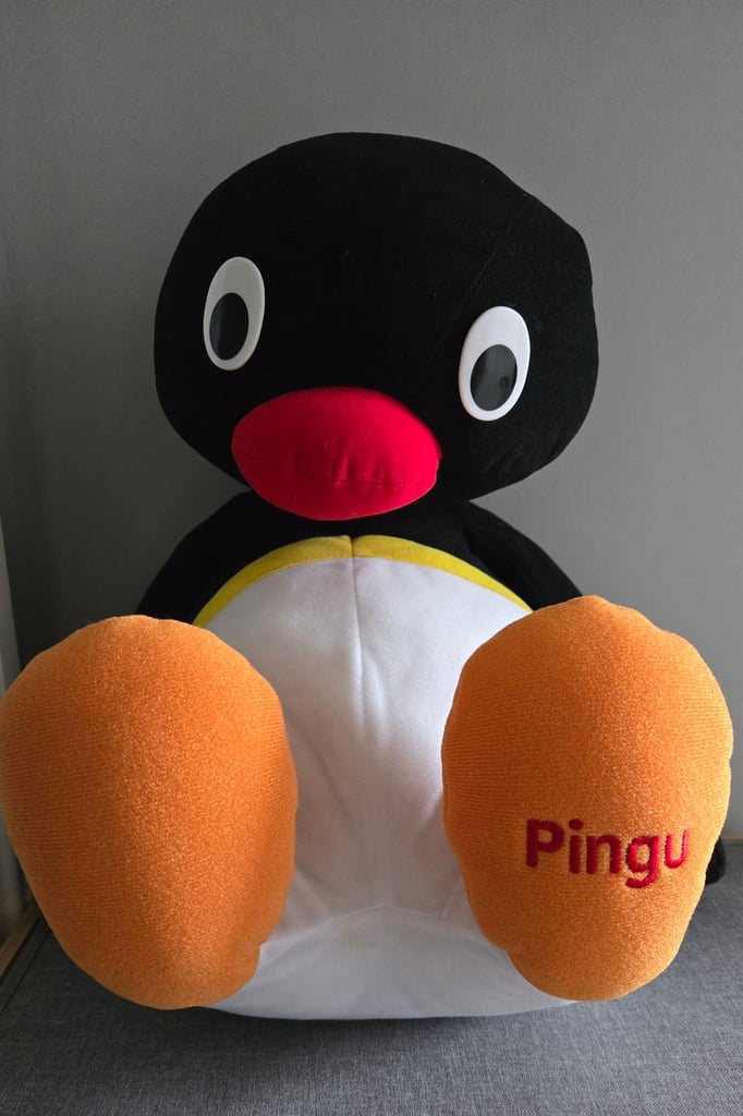 Vintage Golden Bear Productions Large Pingu Plush