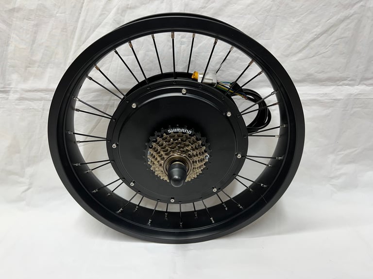20x4.0inch Fat W1500 48V Ebike Conversion Kit Rear Wheel LCD Display