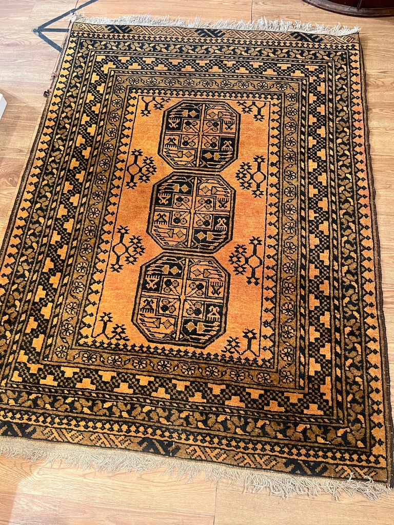 image for Wool Rug , great colours . Size - 140cm x 102cm