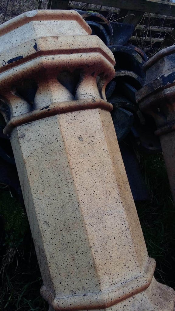 Derrylin bangor blue slates chimney pots roof ridge floor tiles reclai