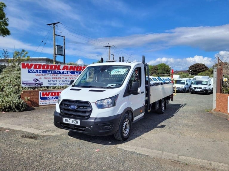 2021 ON 71 PLATE FORD TRANIT 350 LEADER XLWB L4HI DROPSIDE WITH TAIL LIFT ULEZ