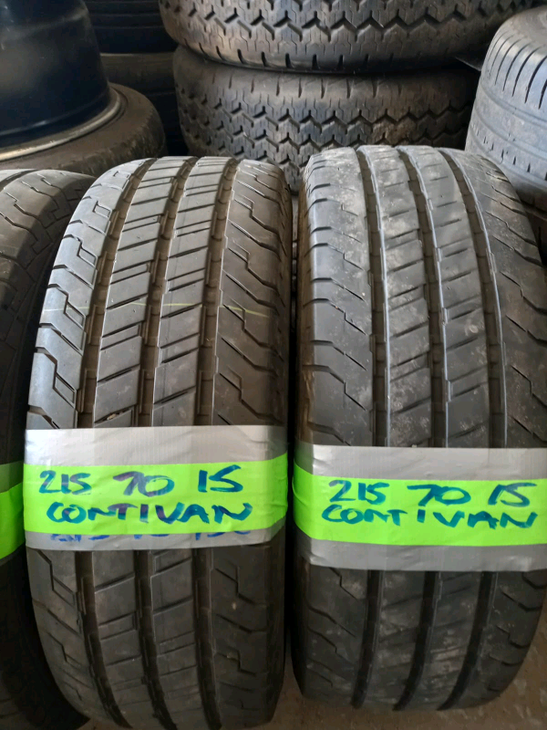 Continental van contact 215 70 15c like New tyres 8mm tread open 7 day