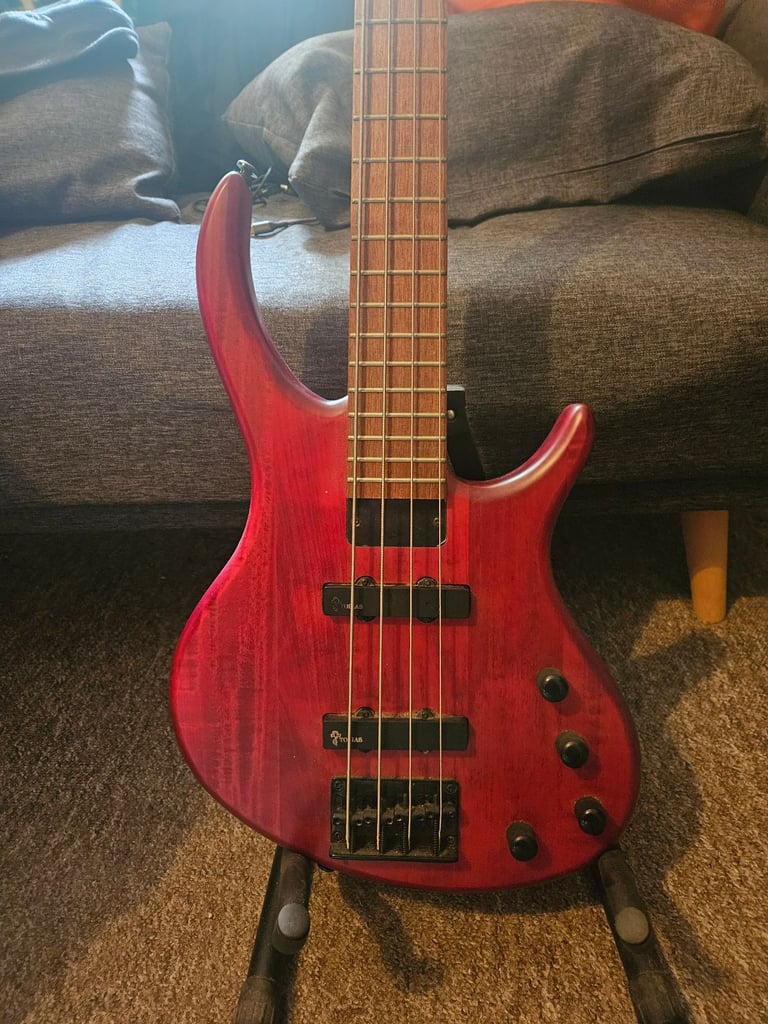 image for Epiphone Toby Deluxe IV Bass - Trans Red