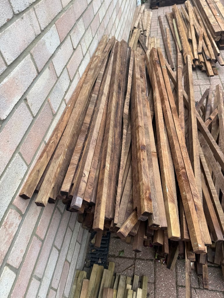 image for 50 x 112 cm long (3 foot 8 inch) 1 x 1 inch (25 x 25 mm) Treated Timber Battens