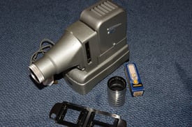 Gnome 120 (6X6) and 35mm Slide Projector, With 2 lenses and fab condition