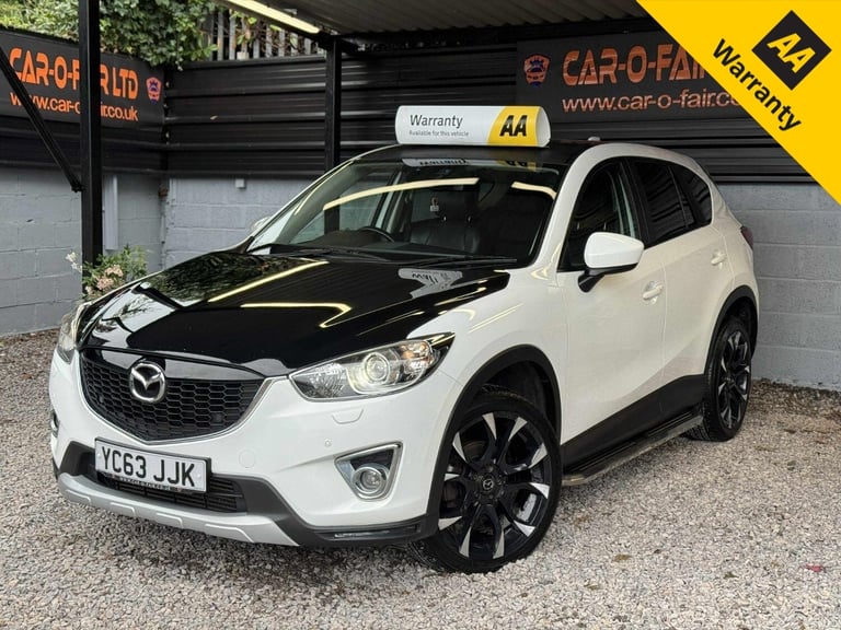 MAZDA CX-5 2.2 SKYACTIV-D Sport Nav White Manual Diesel 2013+XENON+SAT-NAV+LTHR!