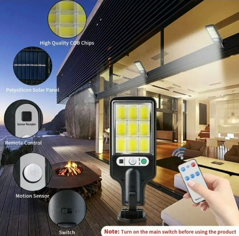 * FREE DELIVERY BRAND NEW SOLAR ENERGY LIGHTING LAMP WITH REMOTE CONTROL MONEY SAVER GET FREE LIGHT
