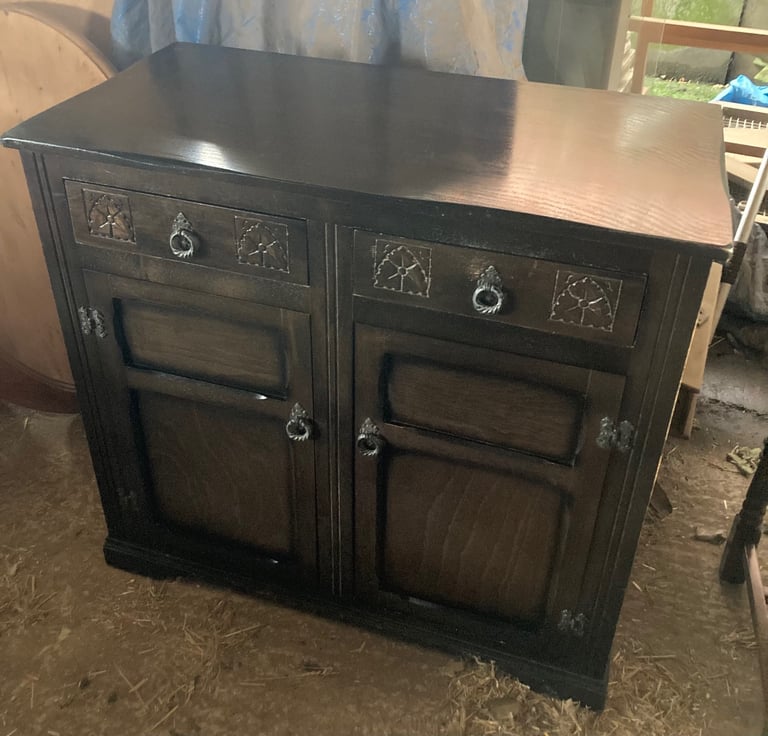 image for Jacobean style dresser with removable top shelves. DE72 area 