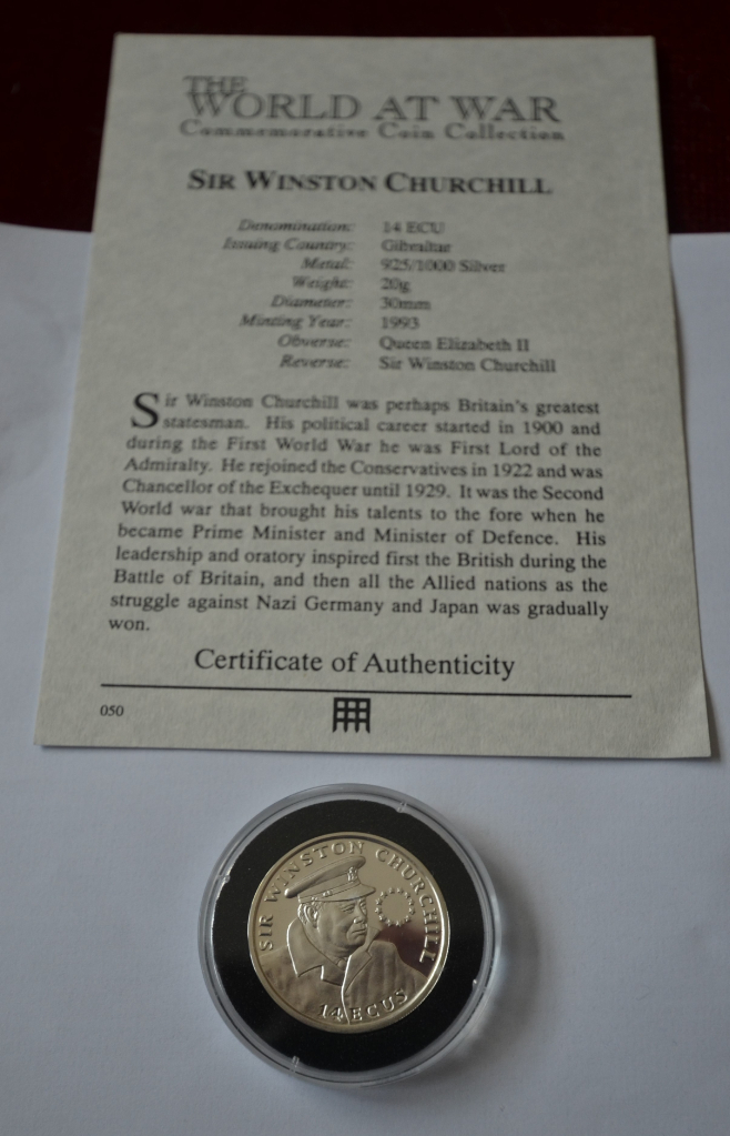 14 ECU 1993 WINSTON CHURCHILL COIN