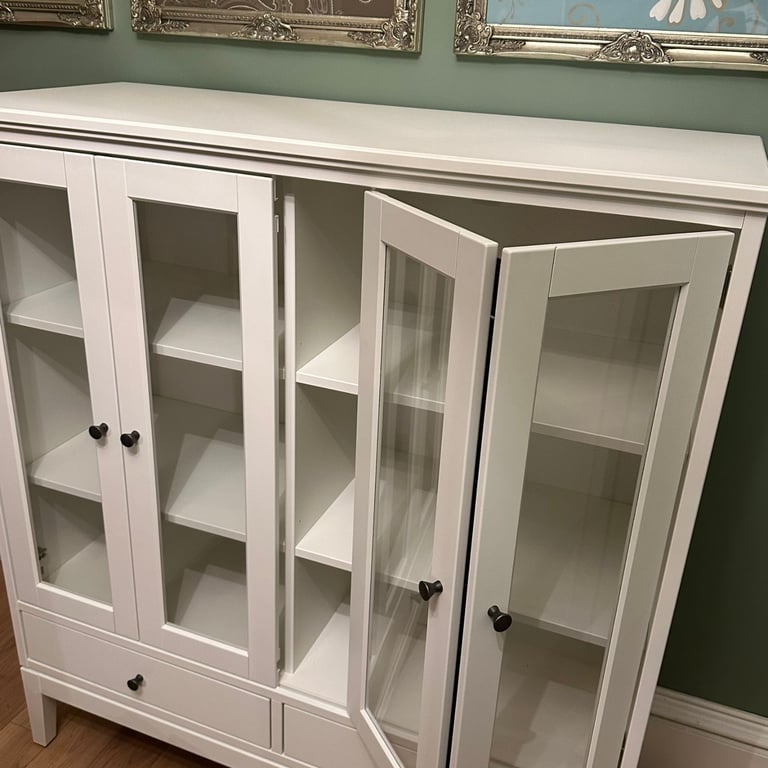 IKEA IDANAS Display Cabinet with Glass Doors