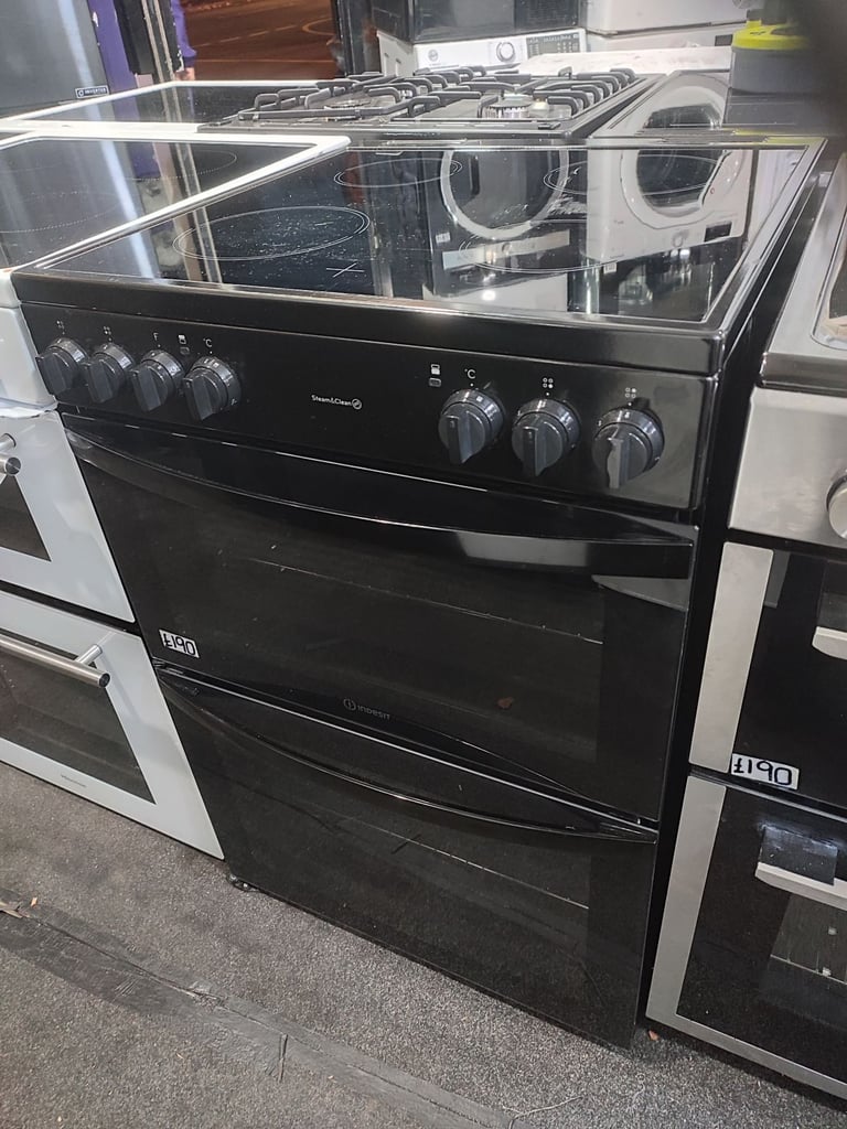 image for ➡️➡️SALE TODAY⬅️⬅️ BLACK INDESIT 60CM WIDE FREESTANDING ELECTRIC COOKER, MANY COOKERS ON SALE 