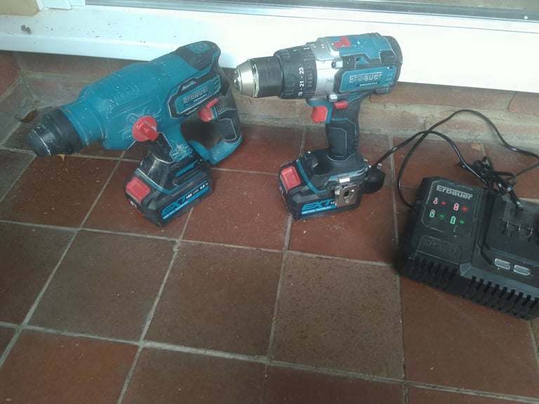 Erbauer SDS and Combination Drill and Charger 