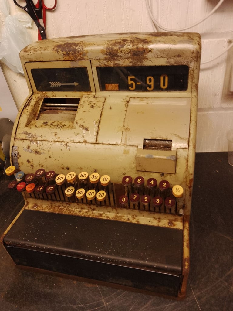 image for Antique N.C.R Cash Register 