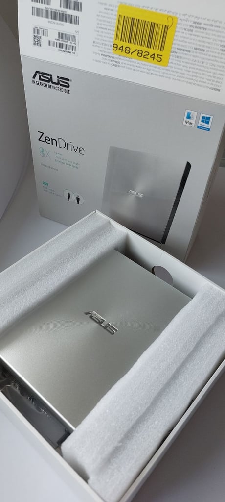 External DVD burner Asus ZenDrive U9M. New