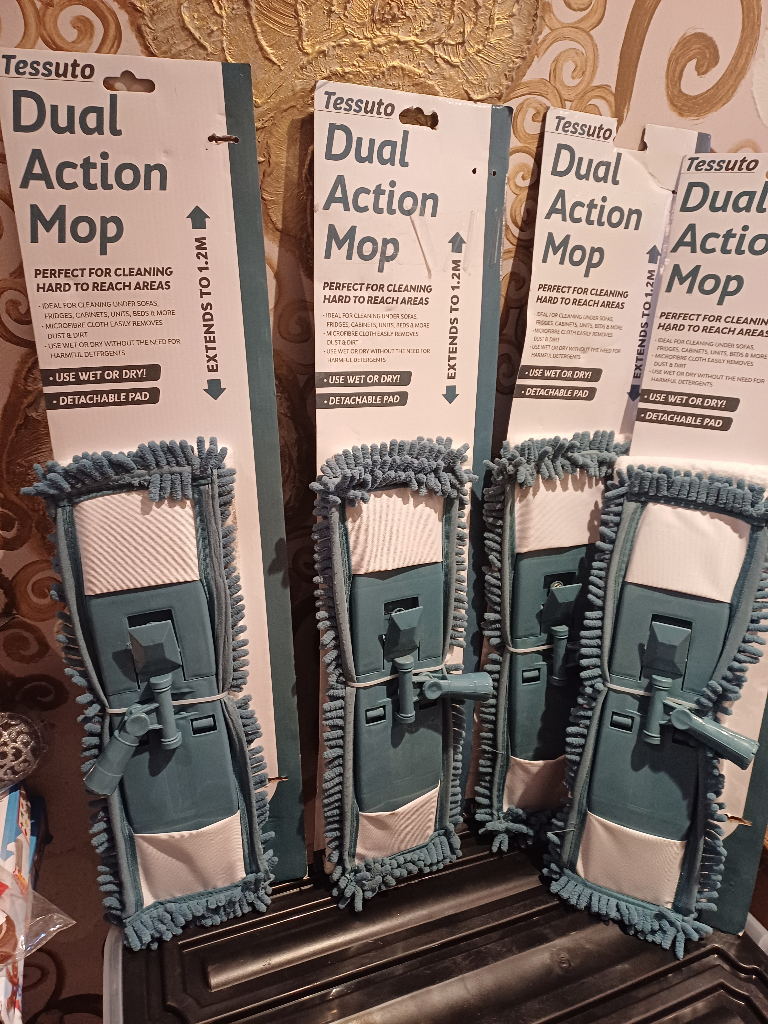 image for Brand new dual action mop   microfiber foldable 