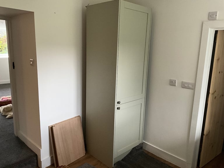 Howdens fitted kitchen units, Halesworth sage green