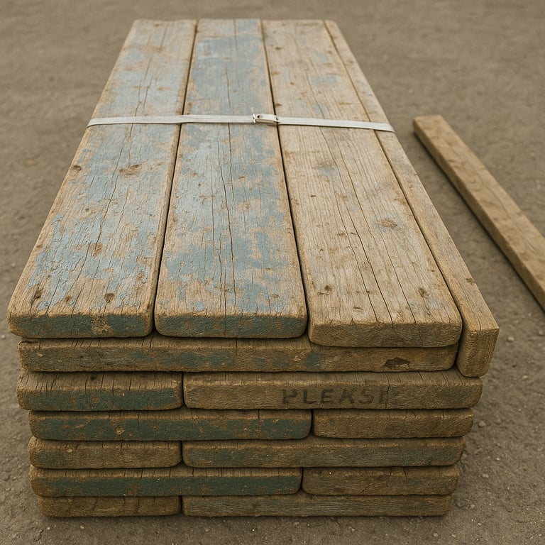 5ft Reclaimed Scaffold Boards – Rustic Timber, Ideal for DIY & Furniture