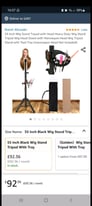 55 Inch Wig Stand Tripod With Tray - Brand New