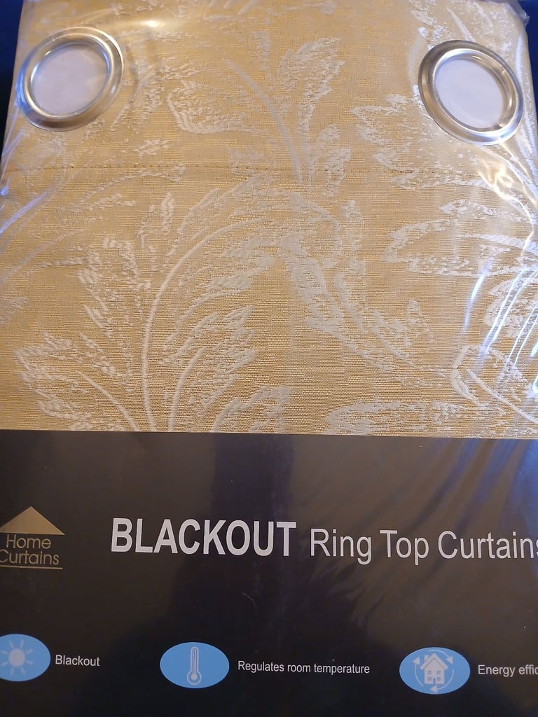 BRAND NEW THERMAL BLACKOUT RING TOP CURTAINS 