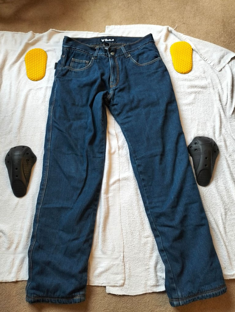 Bull-it Mens Veloce Jeans Motorcycle Regular Leg Covec 36" W Leg XL 34"