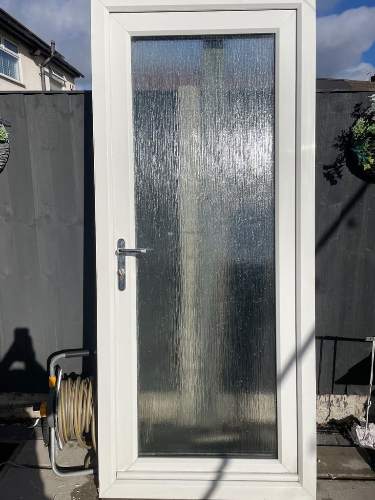 white pvc door