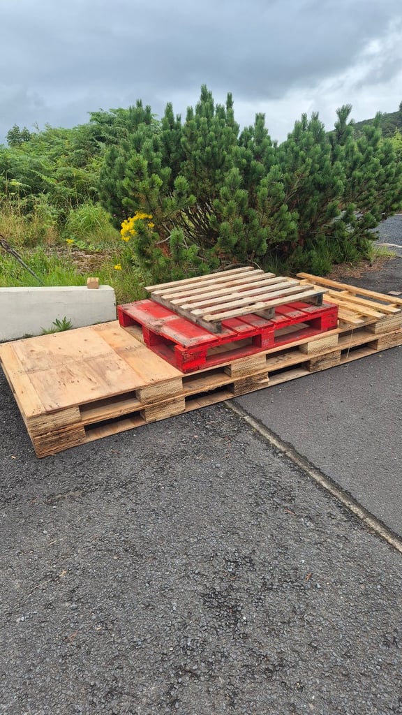 image for Free for uplift wooden pallets 2 x large 2.5/3m length 