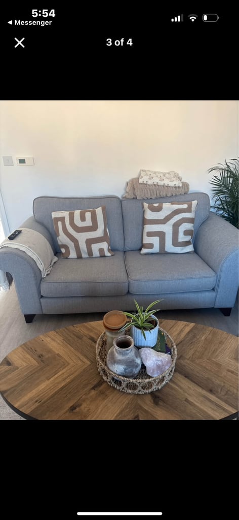 Grey DFS sofa 