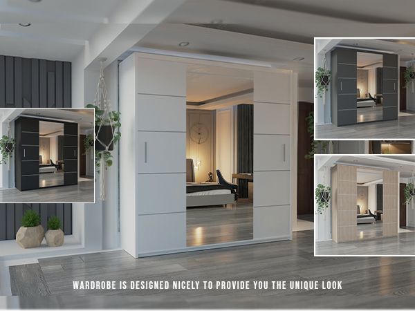 image for ♥️Beautiful 2,3 door sliding wardrobe with Plenty of pace for hanging and shelves.♥️🥳 cash on deliv