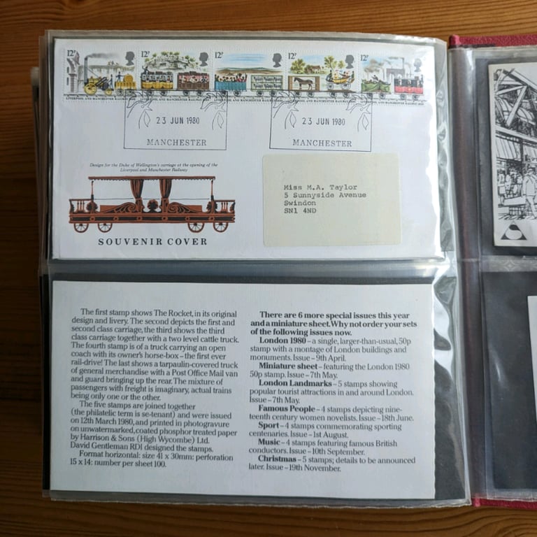 50p each 9x Stamp First Day of Issue covers - sorry, no coins in this ad