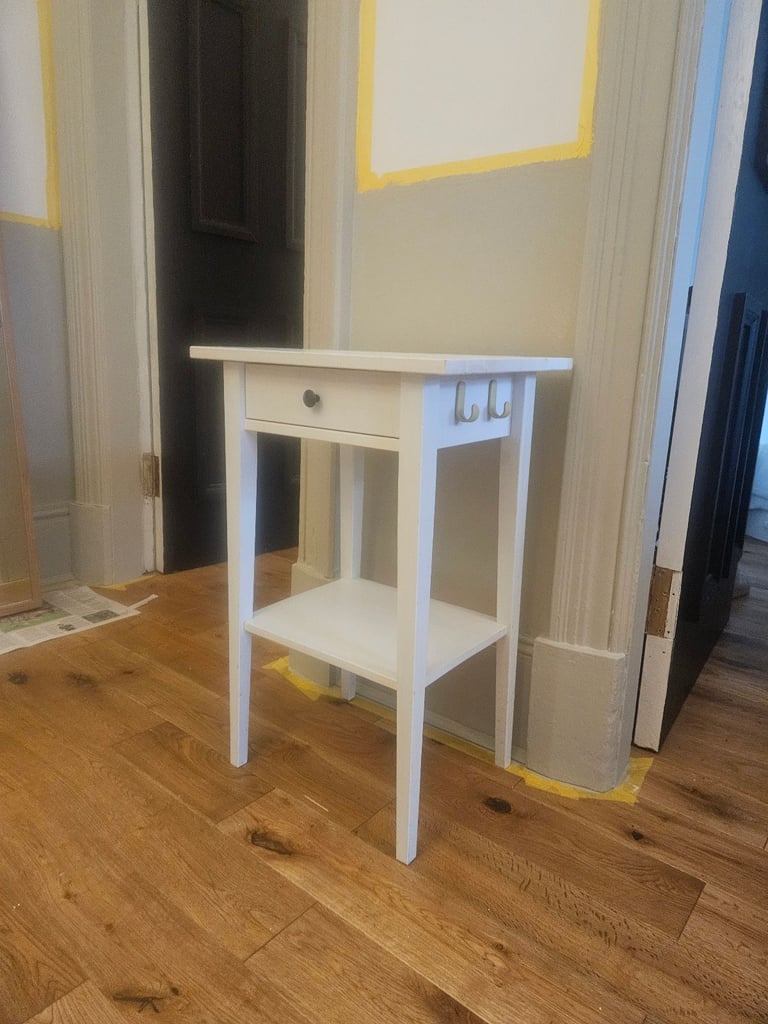 Ikea Hemnes Bedside Table - White Stain