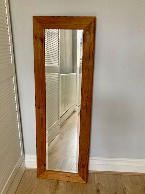 image for Full length pine framed mirror excellent condition