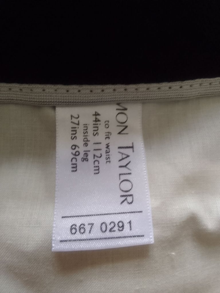 Men's simon Taylor trousers black new