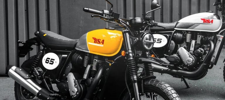 BSA Scrambler 650cc Classic Motorcycle Gold Star 