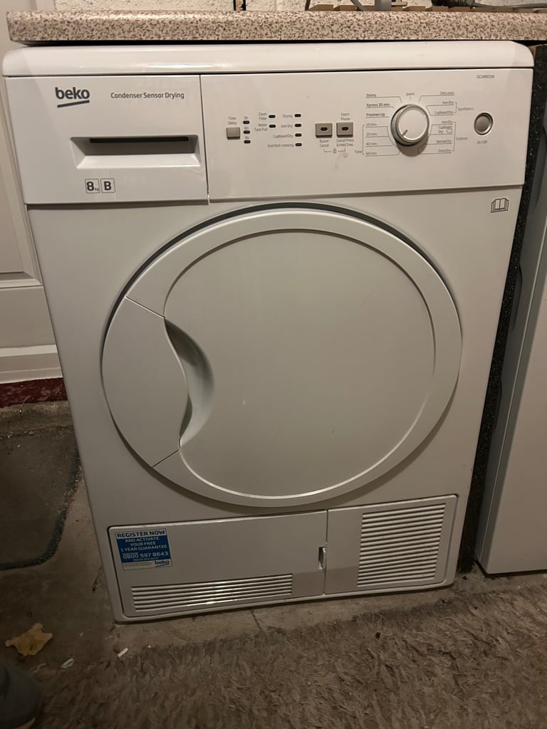 Free Beko Tumble Drier 8KG