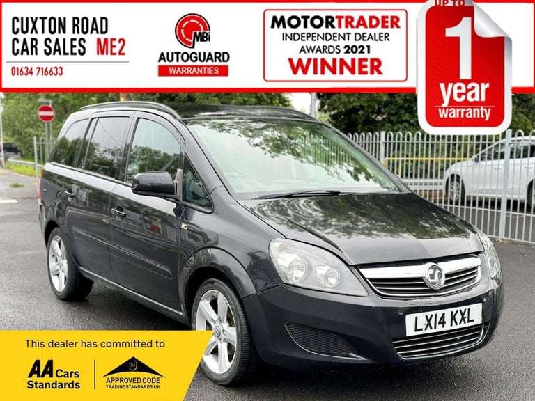 image for 2014 Vauxhall Zafira 1.8 16V Exclusiv MPV Petrol Manual