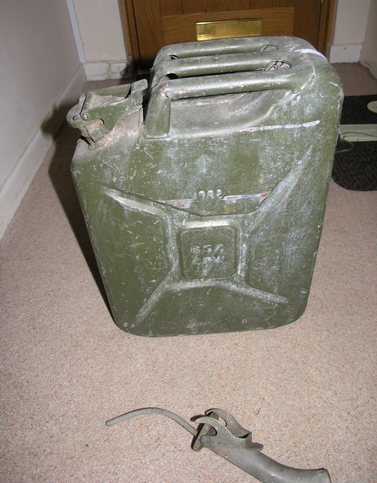 image for Heavy Duty Fuel Can 20 Litre Army Type With Pourer Attachment £9 Weymouth