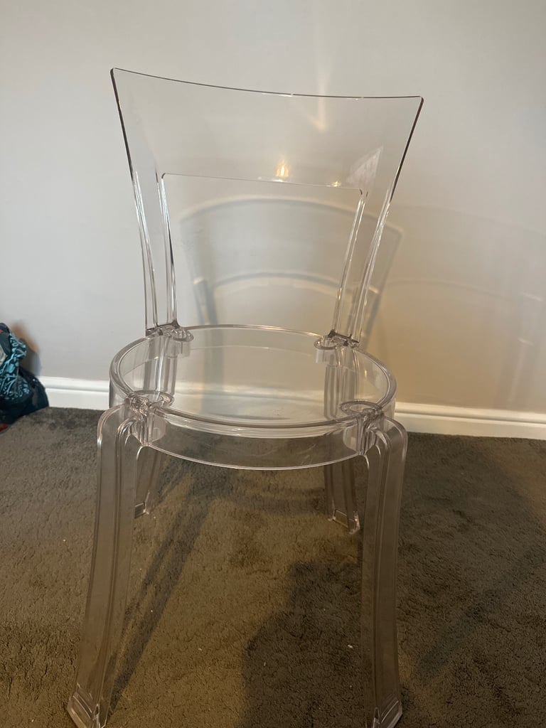 image for Clear Acrylic Chair – Excellent Condition