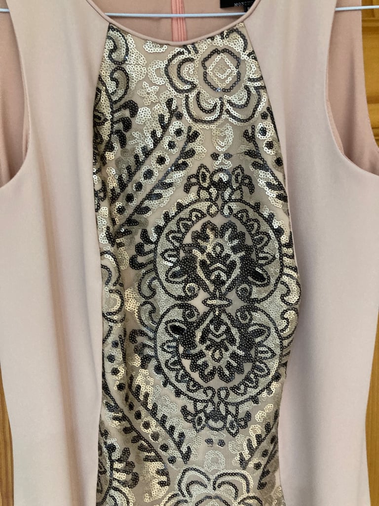 blush coloured dress 