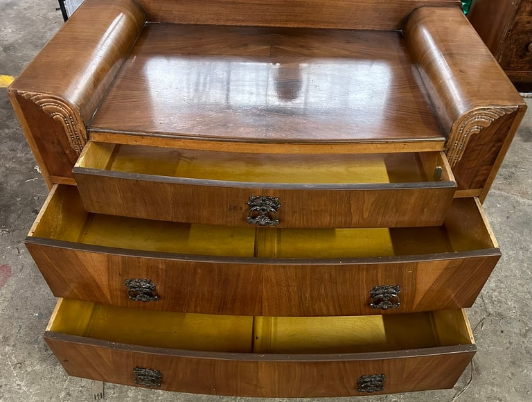 Antique B & E Furniture Art Deco Dressing Table