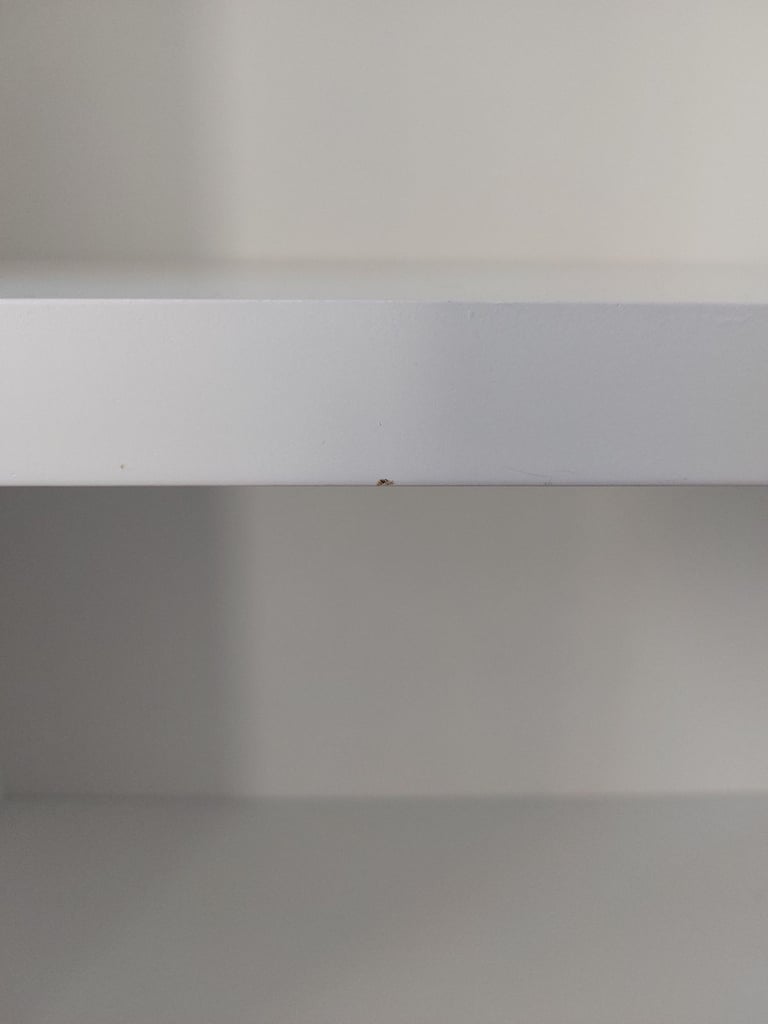 Child's room white bookcase with cupboard