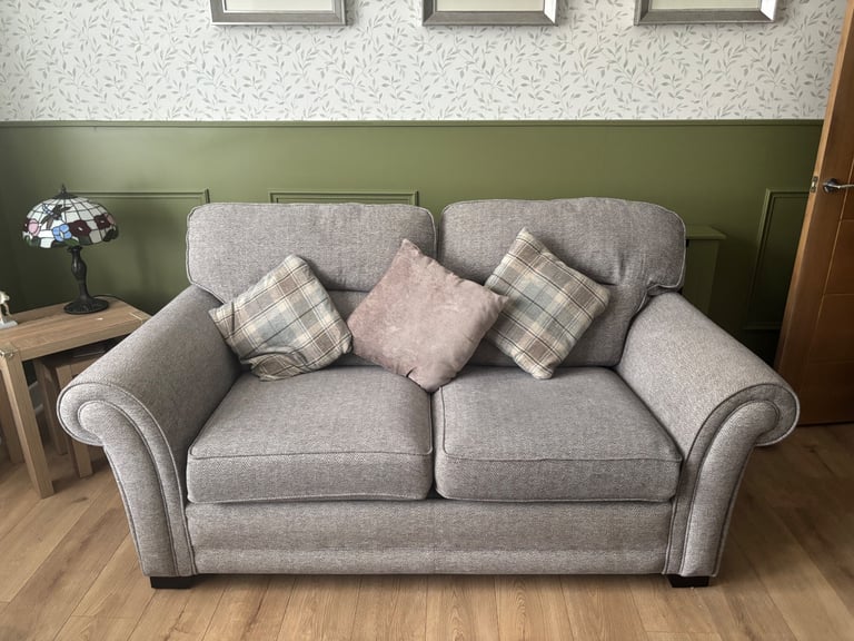 image for 2 seater sofa and 2 armchairs with footstool