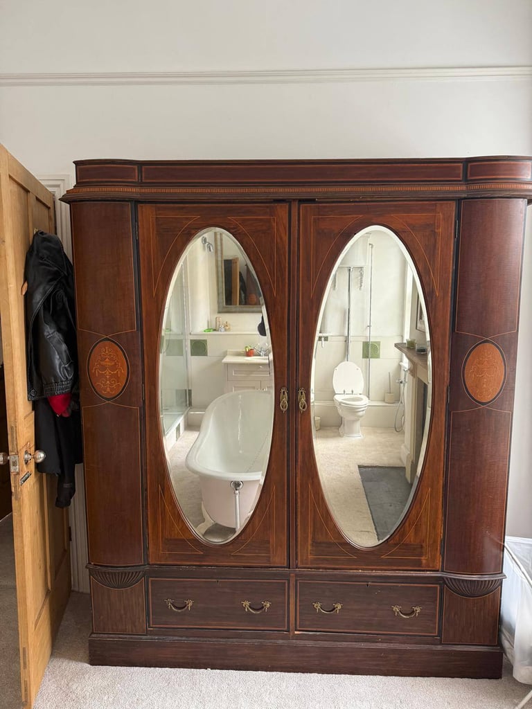 image for Antique wooden wardrobe