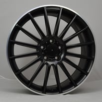 19" Staggered Black C63 Style alloys 5x112 will fit Mercedes C-Class, E-Class Etc