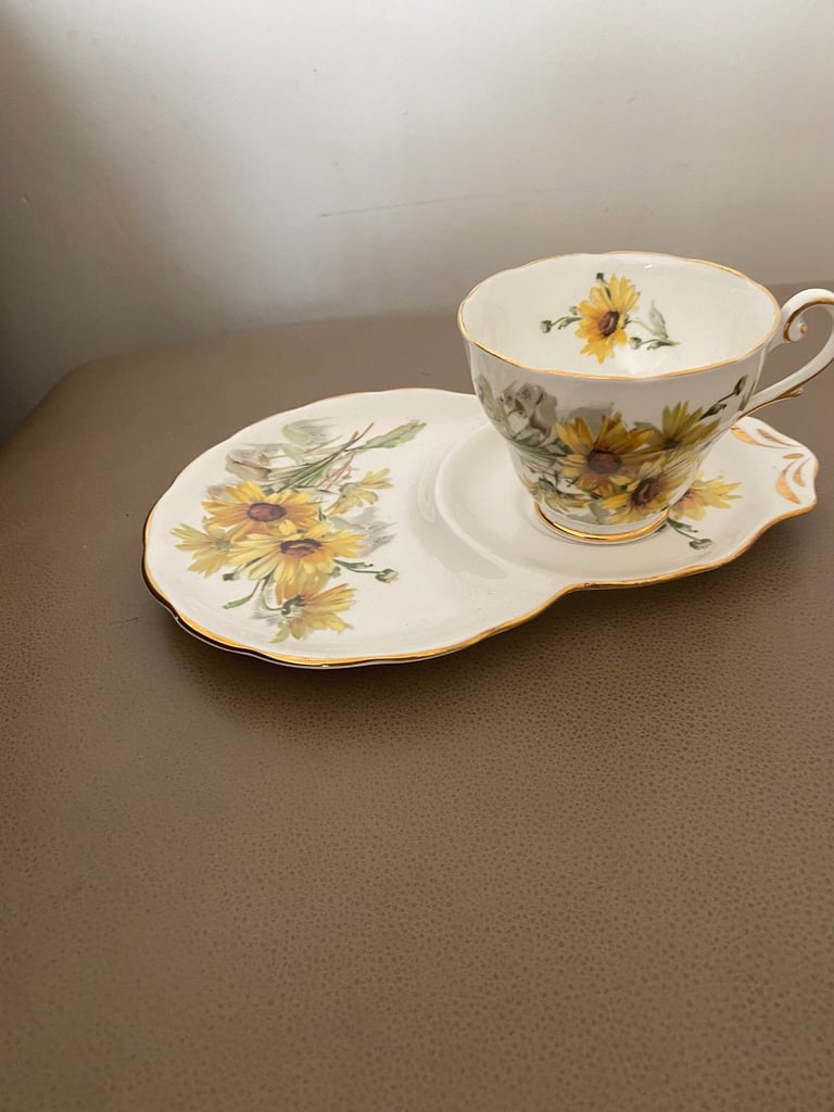Bone china cup &  sandwich plate