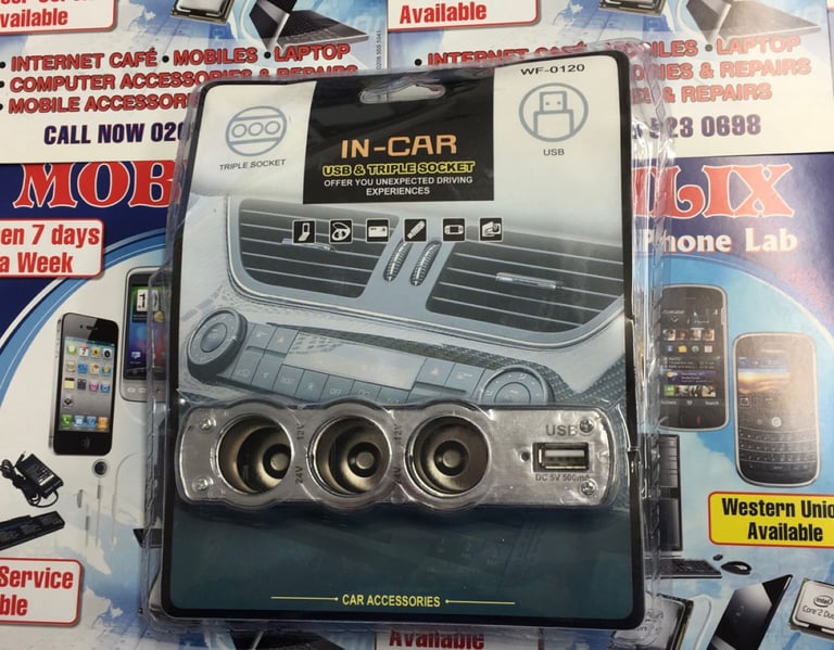 New Multiple Car Socket Adapter