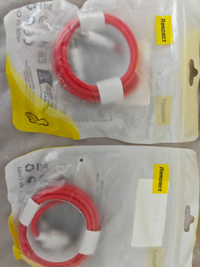 💥 Baseus 65W GaN5 Fast Charger QC4.0 PD AFC Adapters x 2 & extra usb c cables x 2 Brand New Sealed 