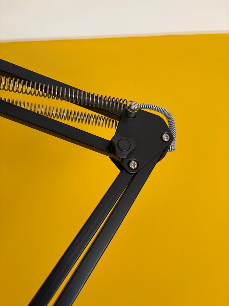 Copper angle poise lamp