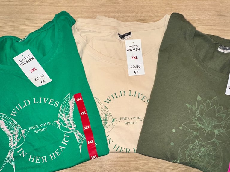 image for 3x New ladies t shirts size 3xl 